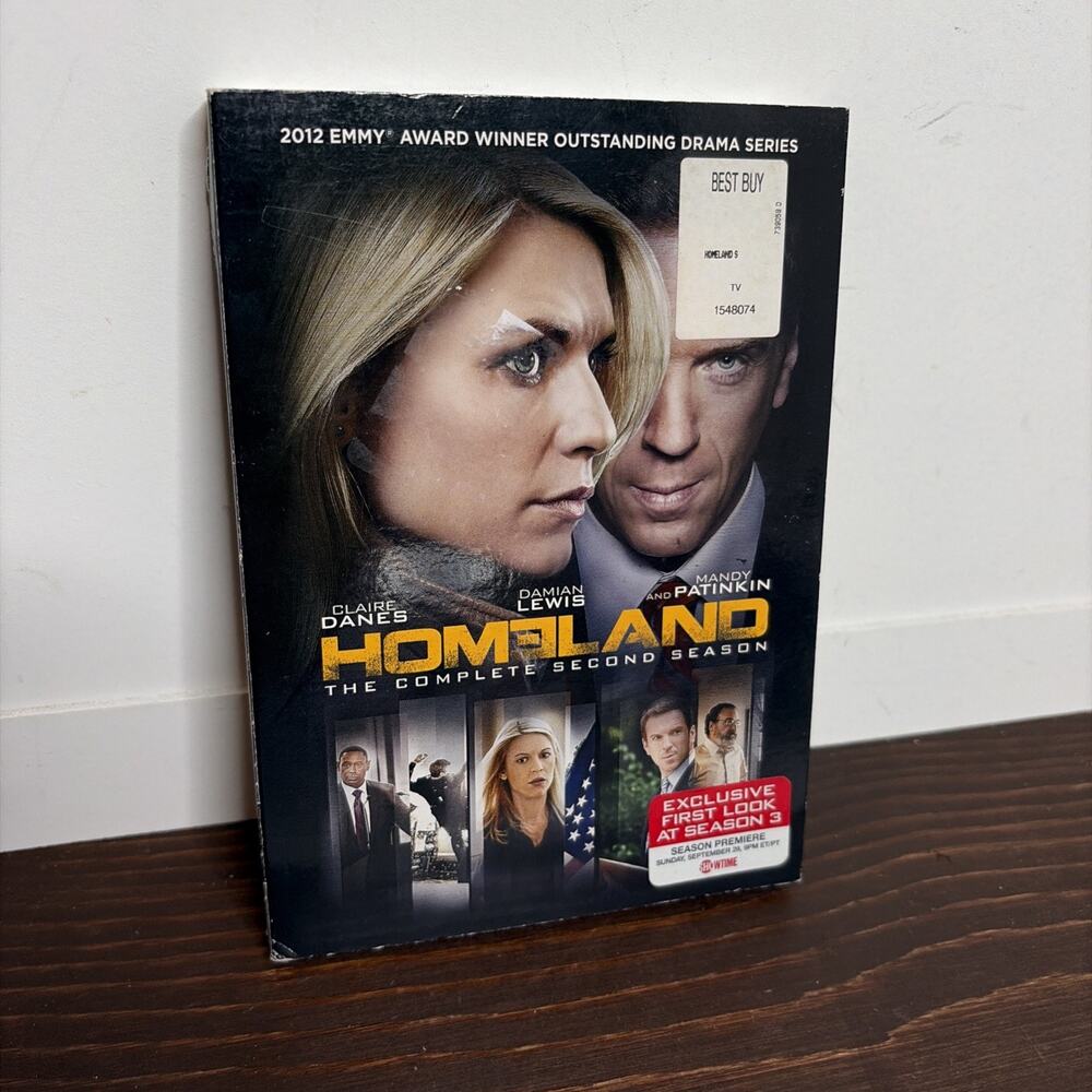 Homeland Complete Second Season DVD 2012 New Sealed Showtime Slipcover